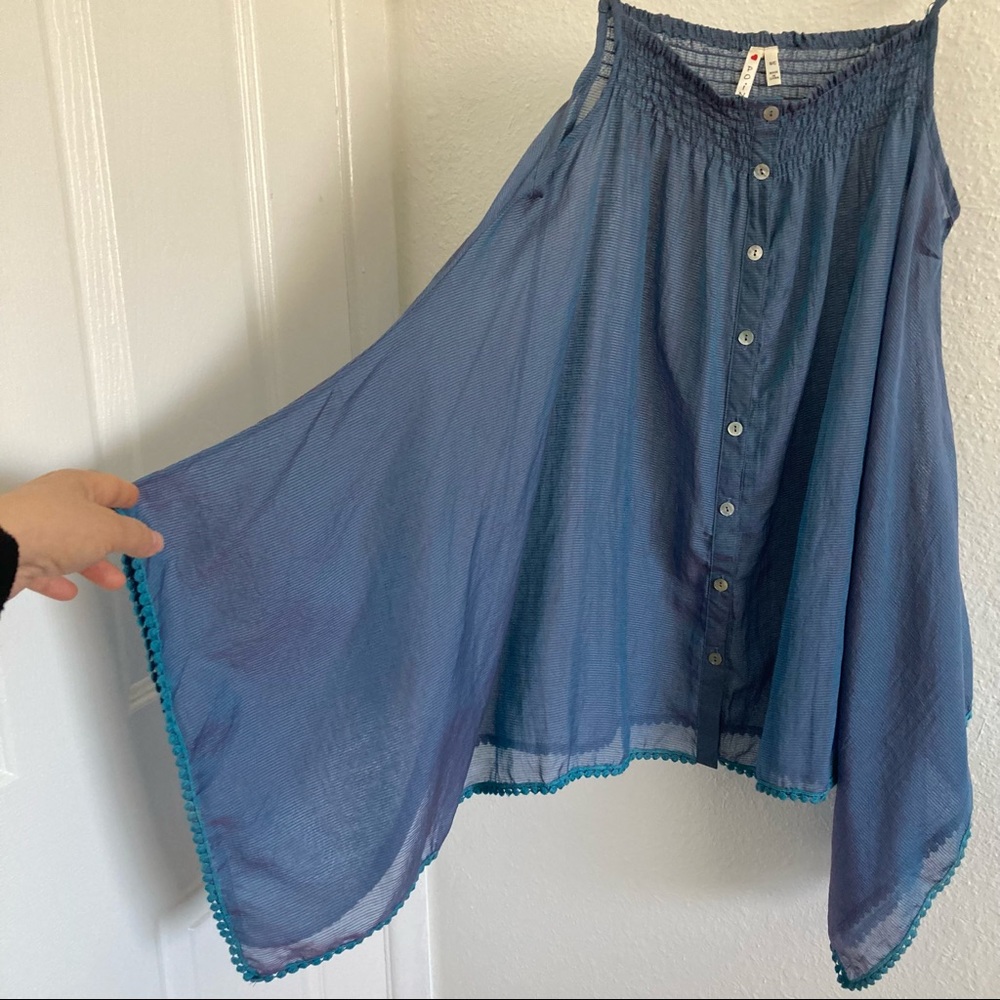 POINT Iridescent Asymmetrical Tunic Top Small - Picture 7 of 8